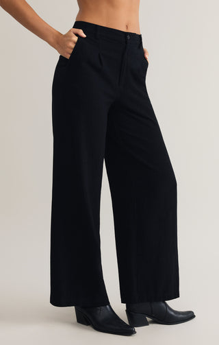 VISTA LINEN PANT (BLACK) - Z SUPPLY