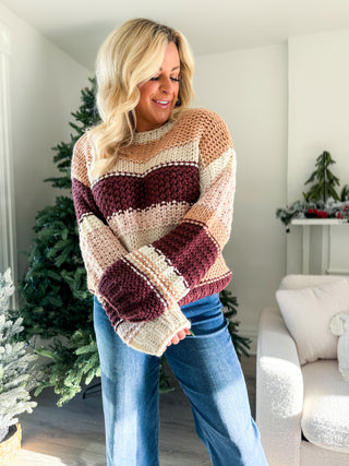 BUTTER PECAN CHUNKY SWEATER - SADIE & SAGE