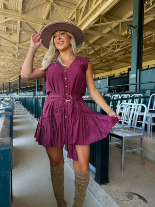 Bridget Belted Mini Dress