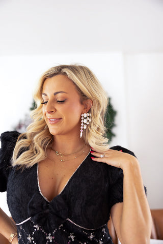 SAMIRA EMBELLISHED DRESS (BLACK) - LUCY PARIS