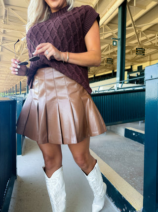 CAMEL SKORT - Sincerely Ours