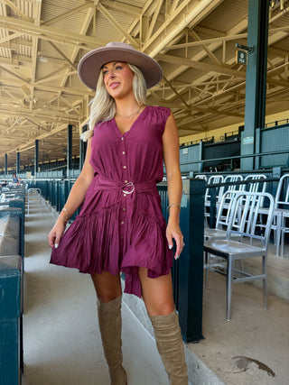 Bridget Belted Mini Dress