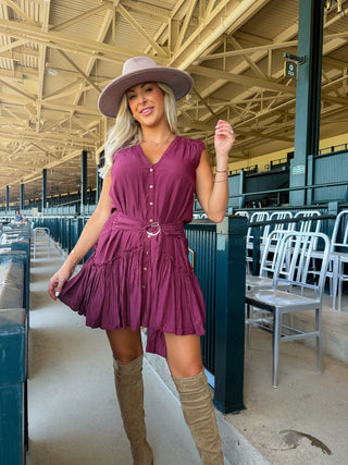 Bridget Belted Mini Dress