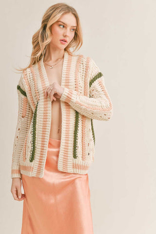 KALYN CHUNKY CARDIGAN - Sage The Label