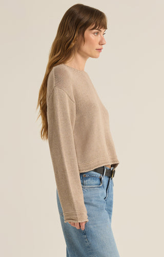 EMERSON SWEATER (OATMEAL HEATHER) - Z SUPPLY