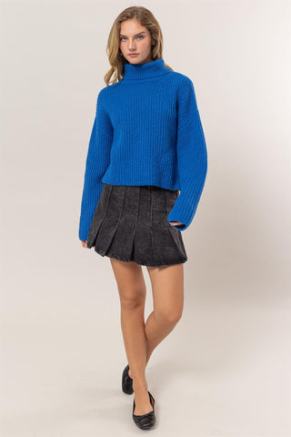 CROPPED (ROYAL BLUE) SWEATER