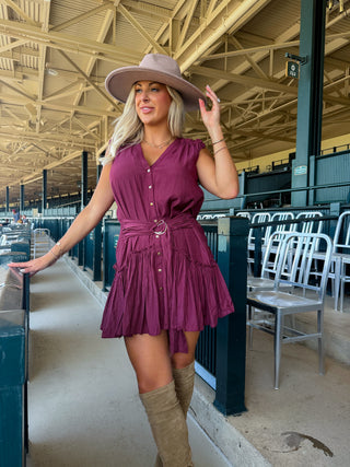 Bridget Belted Mini Dress