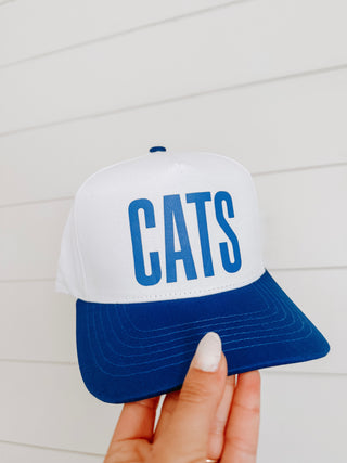 CATS TRUCKER HAT (ROYAL BLUE)