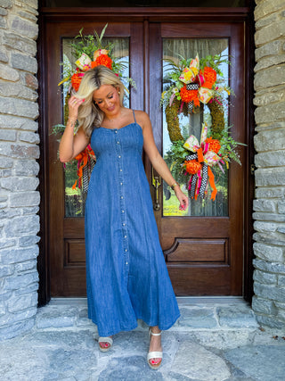 ANGEL EYES DENIM MIDI DRESS - Z SUPPLY