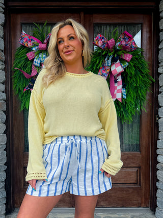 BELLAMI CROCHET SWEATER (SUNNYSIDE) - Z SUPPLY