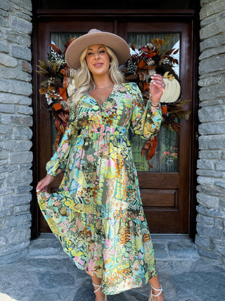 WHISPERING MEADOW MAXI DRESS - MEET ME IN SANTORIN