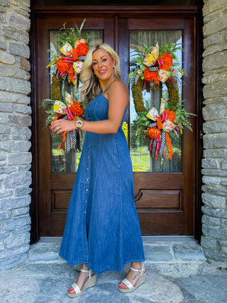 ANGEL EYES DENIM MIDI DRESS - Z SUPPLY