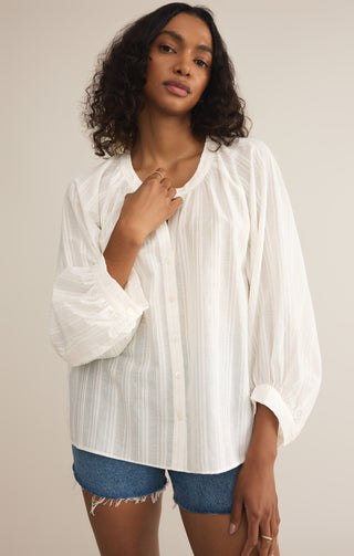 WREN BUTTON UP TOP (WHITE) - Z SUPPLY