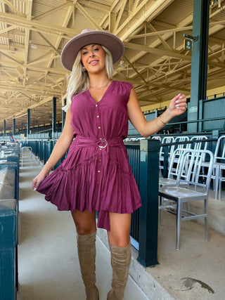 Bridget Belted Mini Dress