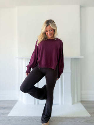 TRENTON CREW NECK OVERSIZED LONG SLEEVE