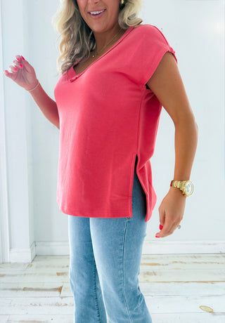 ON THE WEEKENDS TOP(PERSIMMON) - Z SUPPLY
