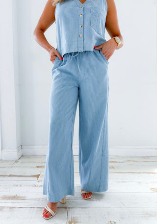 PANTALON PENSEE BLEU CLAIR PANT