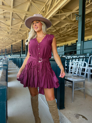 Bridget Belted Mini Dress