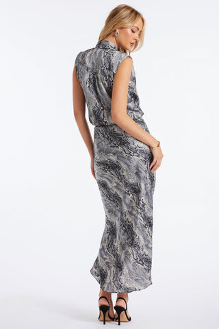 BIAS CUT SLIP SKIRT (PYTHON) - BISHOP + YOUNG