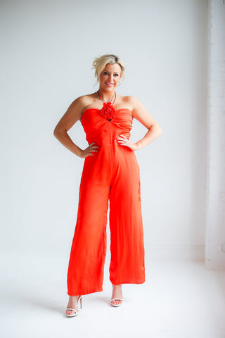 DREAM SKIES DETACHABLE JUMPSUIT (RED)  - SAGE THE LABEL