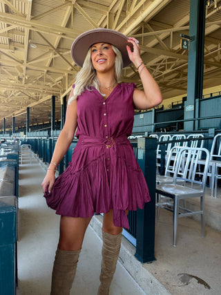 Bridget Belted Mini Dress