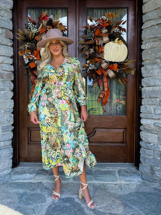 WHISPERING MEADOW MAXI DRESS - MEET ME IN SANTORIN