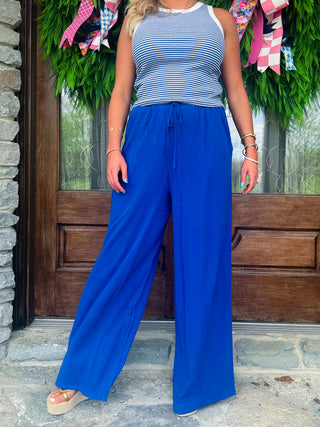 SUGARLOAF (COBALT) PANT - SADIE & SAGE