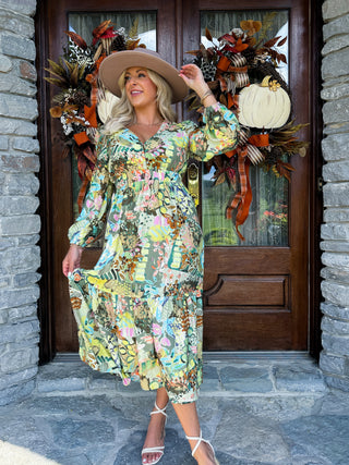 WHISPERING MEADOW MAXI DRESS - MEET ME IN SANTORIN
