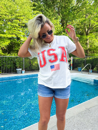 FLAG BOYFRIEND TEE - Z SUPPLY