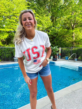 FLAG BOYFRIEND TEE - Z SUPPLY