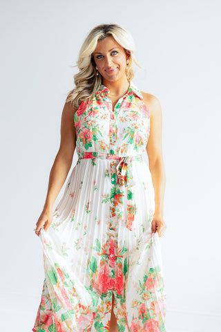 Spring Dream Printed Floral Midi