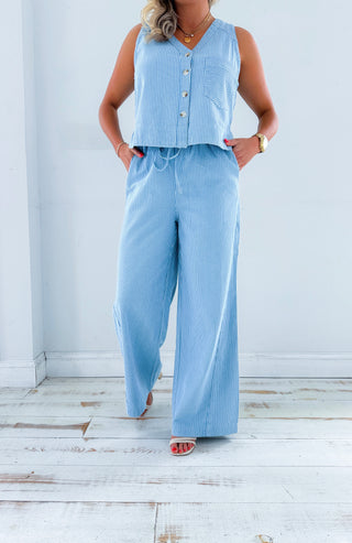 PANTALON PENSEE BLEU CLAIR PANT