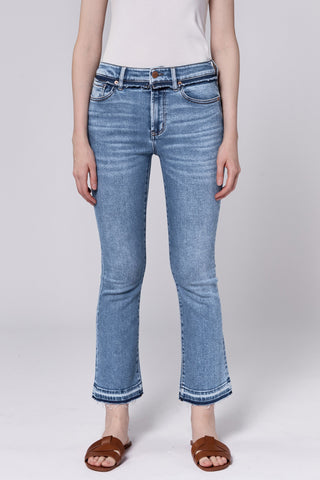 JEANNE MID RISE CROPPED FLARE JEANS