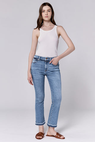 JEANNE MID RISE CROPPED FLARE JEANS