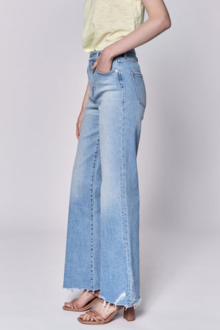 FIONA HIGH RISE FULL INSEAM FRAY HEM JEANS SARASOTA