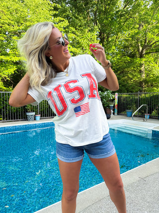 FLAG BOYFRIEND TEE - Z SUPPLY