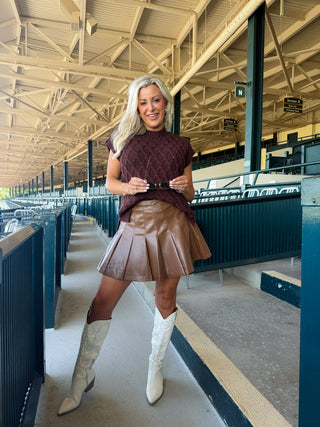 CAMEL SKORT - Sincerely Ours