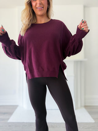 TRENTON CREW NECK OVERSIZED LONG SLEEVE