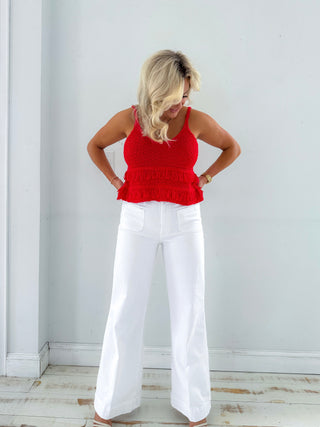 LUCIE FRINGE SWEATER TANK