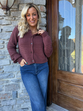 BETWEEN THE LINES CARDIGAN (SANDALWOOD) - Z SUPPLY koi