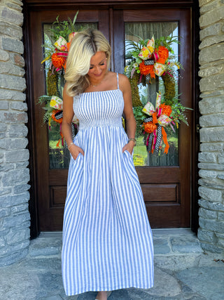 NADINE STRIPED MIDI DRESS - Z SUPPLY