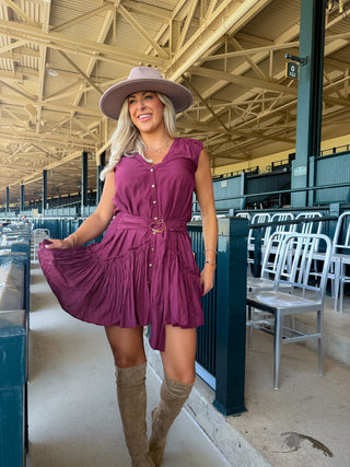 Bridget Belted Mini Dress