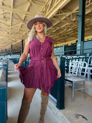 Bridget Belted Mini Dress