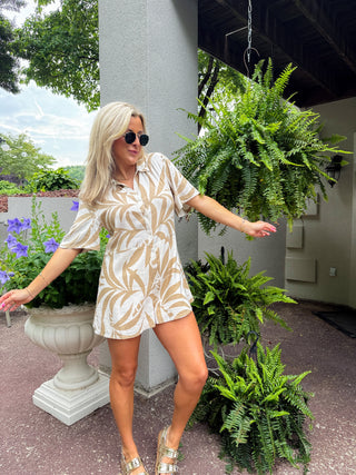 MARCEL TROPICAL PALM ROMPER - Z SUPPLY