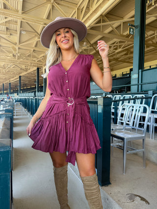 Bridget Belted Mini Dress