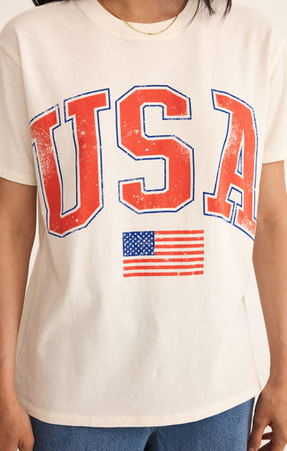 FLAG BOYFRIEND TEE - Z SUPPLY