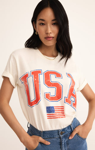 FLAG BOYFRIEND TEE - Z SUPPLY