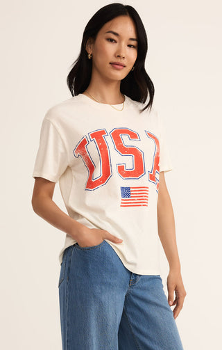 FLAG BOYFRIEND TEE - Z SUPPLY