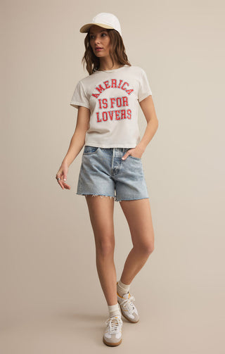 (XS + MEDIUM) LOVERS TOURIST TEE - Z SUPPLY