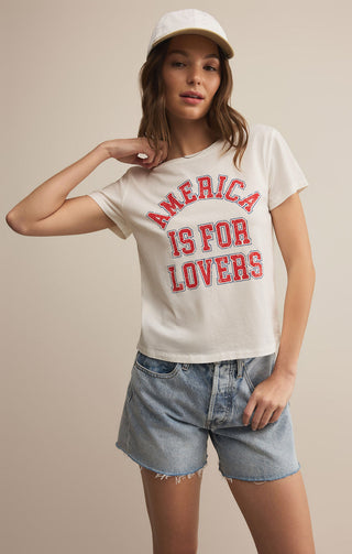 (XS + MEDIUM) LOVERS TOURIST TEE - Z SUPPLY